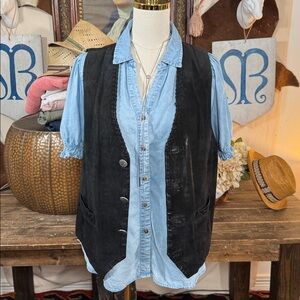 Vintage 70s Villa Classico Suede Vest